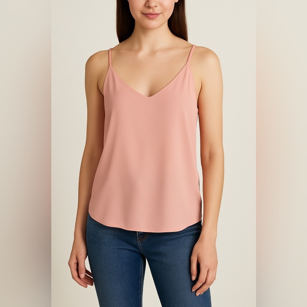 Equipment Femme Blush Pink Silk Camisole Tank Top - Size Small